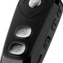 Camera Remote Control for iPhone with Zoom Shutter - Front/Rear Switch Page Turner for iPad Wireless for Photo & Video, Remote Clicker for iPad iPod and Most Smartphones for TikTok (Black)
