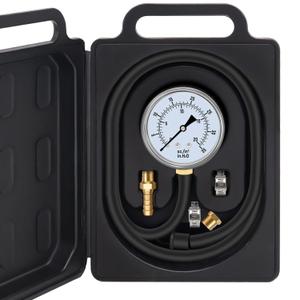 FANOVO Manometer Gas Pressure Tester 0-35'' WC Natural or LP Gas Pressure Test Kit Natural Gas Meter Manifold Gauge with 1/8" NPT Brass Fitting Barbed Connection and 40" Hose Clamp