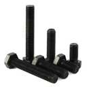 Mellewell M8 x 60mm Hex Head Screw Bolts, Fully Threaded, Alloy Steel Grade 12.9, Black Oxide Finish, Quantity 10