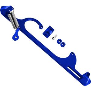 Throttle Cable Bracket for 4150 4160 Series Adjustable Carburetor Bracket Aluminum Throttle Brackets (Blue)