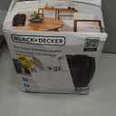 BLACK+DECKER Personal Ceramic Heater, Space Heater for Office Desk, Home Office & Personal Use Desk, 2 Heat & Fan Only Settings, Adjustable Thermostat, BHDC201, Black