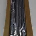 Tension Curtain Rods 27-82 Inch, 1"Diameter Shower Curtain Rod Spring Long Adjustable for Bathroom Windows Closet No Drilling No Rust, Black