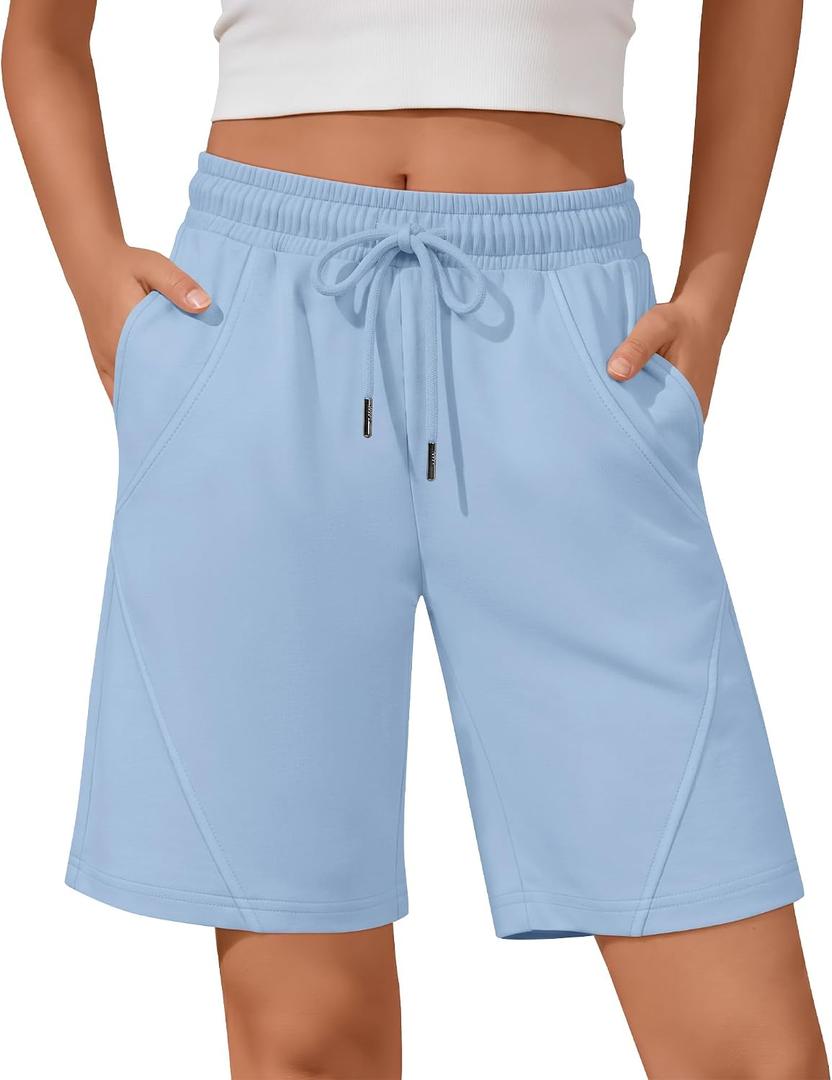 Girls Bermuda Shorts Wide Leg | Knee Length, Wide Leg, Baggy, Drawstring, High Waist, 2 Pockets, Sweat Shorts, Casual, Summer, for Girls 5-14Y, Kids, Play