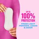 Carefree Panty Liners for Women, Extra Long, Wrapped, Unscented, 93ct | Pantiliners, Carefree, Daily Liners for Women, Light Periods and Leaks, 8-Hour Odor Control | 93ct 