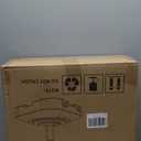 Umbrella Base with Wheels, Umbrella Stand Base Heavy Duty 100lb Windproof, Fillable Umbrella Base Mobile Square Umbrella Stand Outdoor Base for Patio, Deck, Poolside, Lawn, Fits Most Sized Umbrellas (Large, Black)