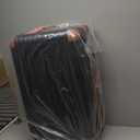 Luggage Sets 5 Piece Suitcases with Wheels, Suitcase Set ABS Hard Case Luggage with TSA Lock Spinner Wheels Durable Travel Luggage (Black)