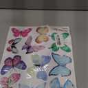 AOWDIAO Watercolor Butterfly Peel and Stick Wall Decals for Girls Bedroom Nursery Room Decor