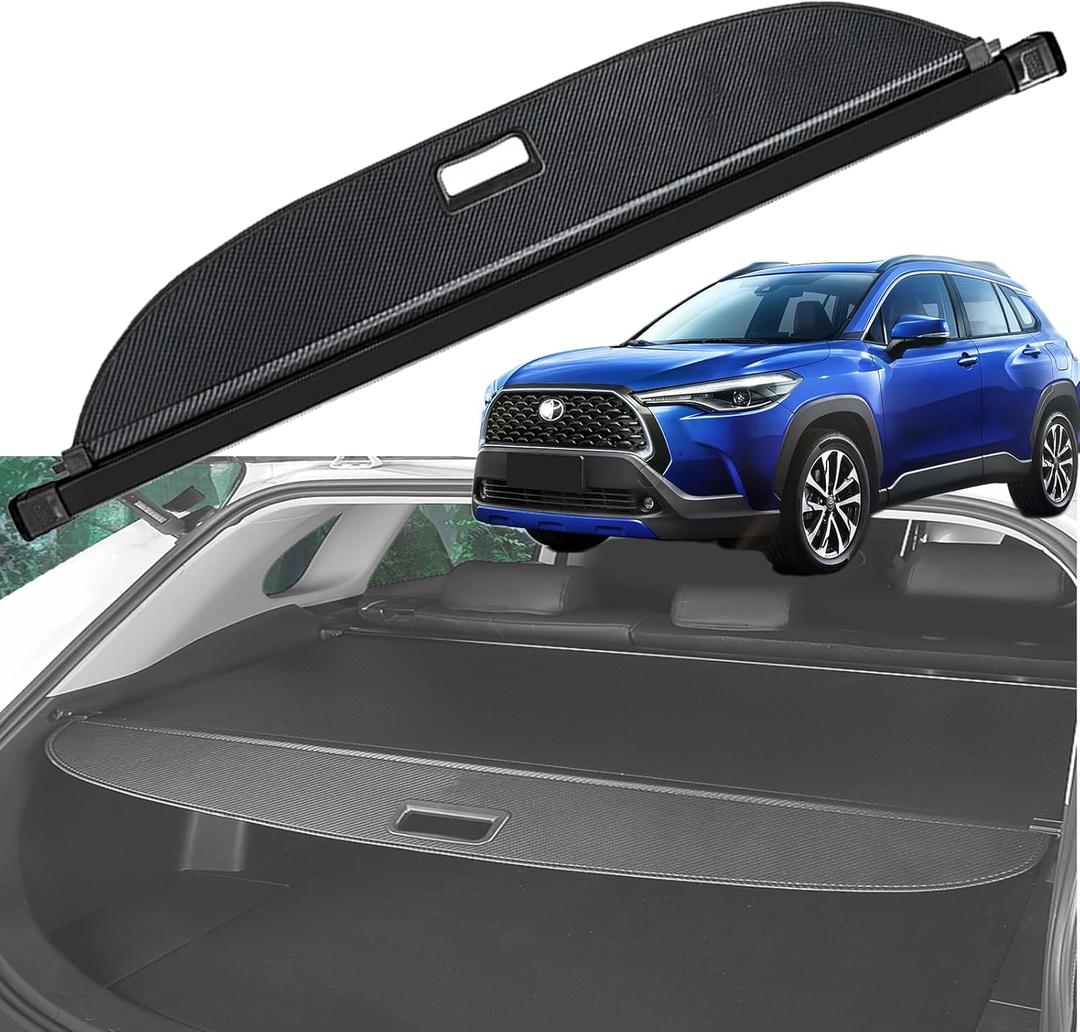 Cargo Cover for Toyota Corolla Cross 2022 2023 2024 2025 2026Trunk - No Gap Shielding Shade Accessory