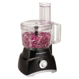 Hamilton Beach 8 Cup Food Processor - Black 70740: 450W, 2 Speeds, Pulse, Large Feed Tube, Reversible Disc, Dishwasher-Safe