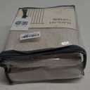 100% Blackout Shield Linen Blackout Curtains for Bedroom 120 Inches Long, Back Tab/Rod Pocket Living Room Drapes, Thermal Insulated Blackout Curtains 2 Panels Set, 50" W x 120" L, Oatmeal