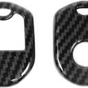 JeCar Car Key Fob Case Cover for Ford F150 2009-2014, for Ford Mustang 2010-2014 (Carbon Fiber Texture)