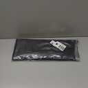 RV Door Window Shade, Foldable Magnet RV Blackout Window Cover, UV Rays Protection Camper Trailer Window Cover, Waterproof Thickened Oxford and Silver Fabric with Storage Bag (Black Silver) (25 x 16 inches)