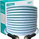 High Pressure Washer Hose 50 Feet 1/4 Inch, M22 Dual O-Ring Leak-Proof 3200 PSI Replacement Hose