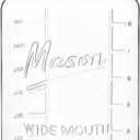 Kitchentoolz Extra Large Mason Jar - 1 Gallon Glass Wide Mouth Jar with Airtight Metal Screw on Lid, Food Storage Container with Measurement Marks For Kitchen Pantry, Pickling, Flour & Sugar Pack of 1