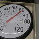 Taylor Big and Bold Wall Thermometer, Indoor Outdoor Thermometer, Wireless Thermometer with Easy to Read Numbers for Patio, Pool, and Indoor Areas, 13.25-inch, Black