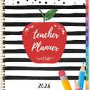 2026 Teacher Planner, Lesson Planner 2026, January 2026 - December 2026, 8.5" x 11", Spiral Bound, Colorful Monthly Tabs