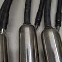 Milking Cluster, 240CC Stainless Steel Rubber Thick Cow Milking Cluster with A Hook, Tough Strong Structure Cow Milk Collector, Smooth Milk Cup Set for Vacuum Pump Milking Machine