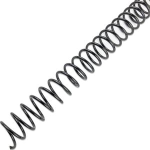 HOUYEE 100 Pack Plastic Spiral Binding Coils, 12mm(1/2"),90 Sheet Capacity,4:1 Pitch (Black)