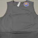 G4Free Crop Workout Tops for Women Loose Tennis Running Shirt Sleeveless High Neck Athletic Gym Muscle Tank Lightweight (Gray,L)