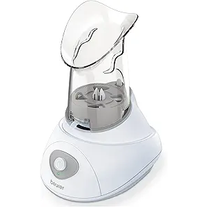 Beurer SI30 Steam Inhaler for Sinus Congestion & Allergies, DrugFree, Quick 35 Minute Setup, UltraQuiet, Face Steamer with Variable Steam Control, Universal Mask, FSA/HSA Eligible