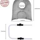 Face Down Pillow After Eye Surgery, Adjustable Height Prone Prone Face Down Sleeping, Retina Lying Pillow, Vitrectomy Macular Hole Retinal Detachment Recovery Equipment Eye Surgery Support