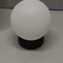 WEILAILUX Small Cute Cordless Table Lamp Rechargeable, Battery Operated Shower Lamp Waterproof, Touch Dimmable Globe Ambient Light for Outdoor/Bedside/Patio/Dining (Black)