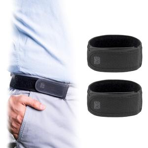BeltBro Titan No Buckle Elastic Belt For Men  Fits 1.5 Inch Belt Loops, Comfortable and Easy To Use (2 Large: Men's 40"-51" Waist, Black)