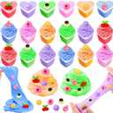 24 Pack Easter Basket Stuffers, Easter Gifts for Kids Butter Slime with Charms No-Sticky Stress Relief Fidget Toys for Classroom Exchange Gift Party Favor for Girls Easter Basket Stuffer Fillers