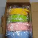 Stainless Steel Baby Bowls with Suction, 2-in-1 SUS304 Toddlers Bowl & Removable Silicone Suction Kids Bowl, Anti Scald Non Toxic Snack Container for Baby Food Feeding, 4 Colors Set (Tropical Sparks)