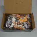 Toymany 7PCS Leopards Figurines with Leopards Cub and Tree Trunk, Realistic Jungle Animals Figures Family Playset, Educational Toy Cake Toppers