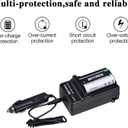 Batmax 2Pcs 2500mAh KLIC-8000 KLIC8000 DB50 Battery + Charger Kits for Kodak Easyshare Zx1 ZxD Z612 Z712 Z812 Z1085 Z1015 Z1012 Z1485 Z8612 is