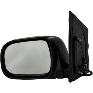 Driver Side View Mirror Compatible with 2004-2010 For Toyota Sienna Manual Folding Non-heated Power adjustment Black Left Outside Exterior Mirror TO1320201