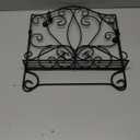 Metal Cookbook Holder Recipe Book Stand for Kitchen, Vintage Scrollwork