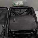 20 Inch Carry On Luggage 22x14x9 Airline Approved, Carry On Suitcase with Wheels, Hard-shell Carry-on Luggage, Durable Luggage Carry-On, Black Small Suitcase with Cosmetic Case