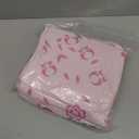 Tudomro 3 Pieces Butterfly Nursery Crib Bedding Set for Girls, Standard Size Bedding Sets with Comforter Fitted Sheet Crib Skirt(Pink)