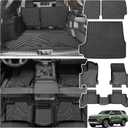 Powerty Floor Mat for Toyota 4Runner 2025 2026, All Weather TPE Custom Trunk Cargo Mat Liner with Backrest Mat Replacement for Toyota 4Runner Accessories (Fit 5 Seats,Not for Hybrid Model)