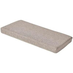 48 x 18 Inch Piano Bench Cushions for Indoor Furniture with Ties Non Slip Kitchen Dining Room Bench seat Cushion for Shoe Storage Ottoman Window Settee Pad，Khaki