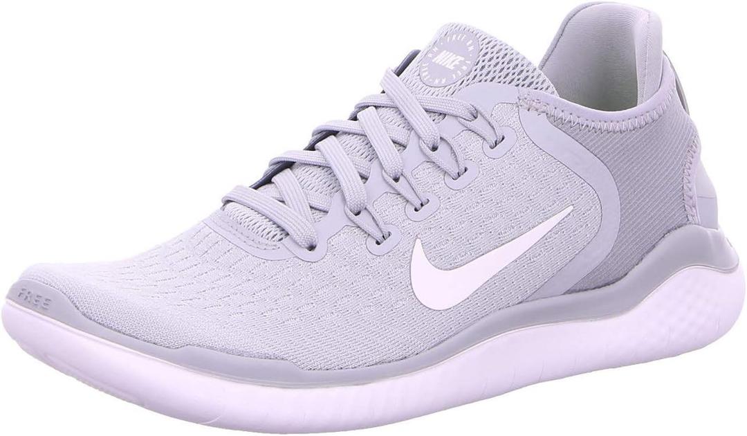 Nike Women's Free RN 2018 Black/White Running Shoe (5, Multicoloured Wolf Grey White White Volt 001)