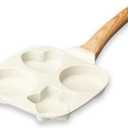 Nonstick Egg Frying Pan, 4-Cup Granite Fried Pan, Aluminum Omelet Pan, Breakfast Frying Pan for Cooking Eggs, Burger or Bacon, All Stoves Compatible