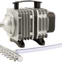 EcoPlus ECOair 5 Commercial Grade Air Pump 1300 GPH - 80 Watt Single Outlet with 8 Valve Manifold