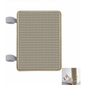 Cat Nail File Scratcher Wrapped Around Cat Scratching Post, 14.81x11.12 Inches, Cat Scratch Pad That Files Nails, Protects Post