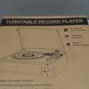 Vinyl Record Player with Speakers Vintage Turntable for Vinyls Records Belt-Driven Turntables 3-Speed Bluetooth Playback Headphone AUX RCA Line LP Vinyls Players for Sound Enjoyment Retro Brown