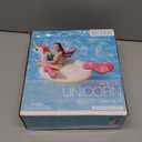 INTEX Enchanted Unicorn Inflatable Pool Float: Animal Pool Toy for Kids  2 Heavy-Duty Handles  88lb Weight Capacity  89" x 68"  for Ages 3+