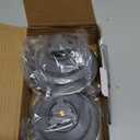 Sink Drain Strainer - Sink Stopper, 3-in-1 Kitchen Stainless Steel Drain Plug with Anti-Clog Basket, Pop-Up Cover Fits Standard 3-1/2 Openings for Double Bowl Kitchen Sinks