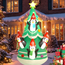 10FT Penguin Christmas Tree Christmas Outdoor Inflatable Decoration