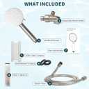 Filtered Shower Head with Handheld,High Pressure 6 Spray Mode Showerhead with Filters,Detachable Shower Head, Water Softener Filters Beads for Hard Water -Remove Chlorine (Brushed Nickel)