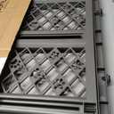 MYPET North States Paws Portable Pet Gate: 26-40" Wide. Pressure Mount. No Tools Needed. Made in USA, 23" Tall, Expandable, Durable Dog Gates for Doorways, Fieldstone Gray