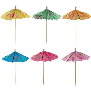 GUSTO [240 Count] Cocktail Umbrellas for Drinks, Umbrella Drink Picks - Assorted Tropical Colors Party Toothpicks for Cocktails, Appetizers - (Formerly Comfy Package)