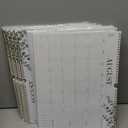 Aesthetic Wall Calendar 2025-2026, 17 Monthly Horizontal Hanging Calendar with Julian Dates from August 2025 to December 2026, 14.5" x 11.5" Minimalist Modern & Simple Paper Wall Calendar for School, Home, Office (Green)