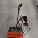 MZK Cordless Snow Shovel, 20V 13-Inch Battery Powered Snow Thrower, Battery Snow Blower with Directional Plate & Adjustable Front Handle(4.0Ah Li-ion Battery & Fast Charger Included)